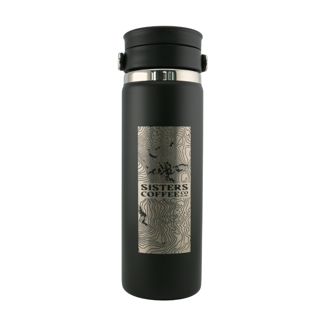 South Sister Topo Black Hydro Flask Mug — 16oz